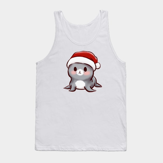 Cute Seal Drawing Tank Top by Play Zoo